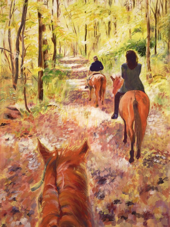 Autumn in Connecticut — painting by Judy Swerlick