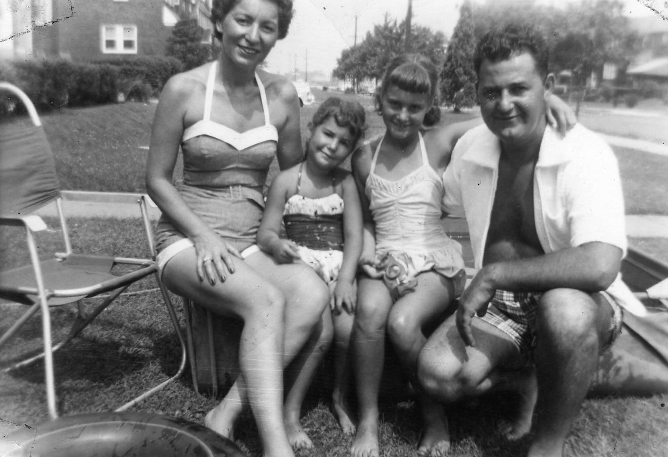 Morris and Rose Swerlick family, 509 Randolph Street, 1957