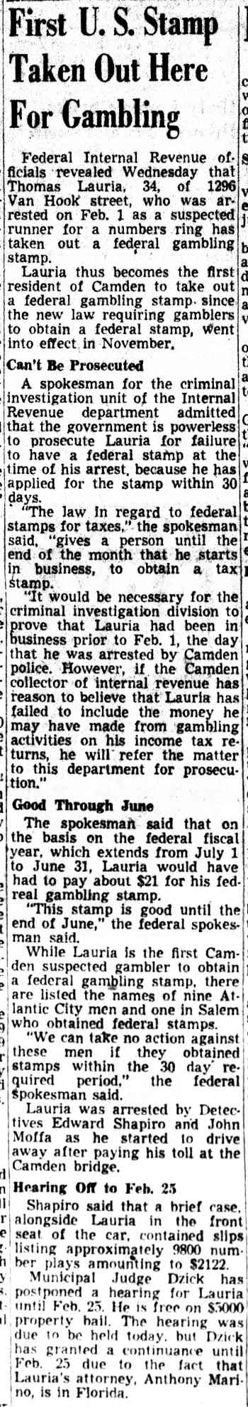 Camden Courier-Post, February 14, 1952