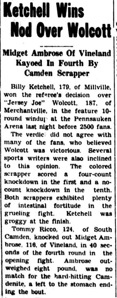 Vineland Daily Journal, September 2, 1936, Ketchell Wins Nod Over Wolcott