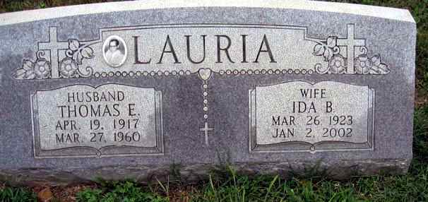 Grave of Thomas Lauria, Calvary Cemetery