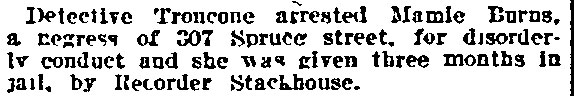 Philadelphia Inquirer, January 27, 1915 — Troncone clipping, part 2