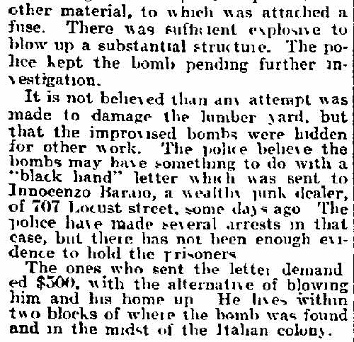 Philadelphia Inquirer, March 27, 1916 — Troncone clipping, part 2