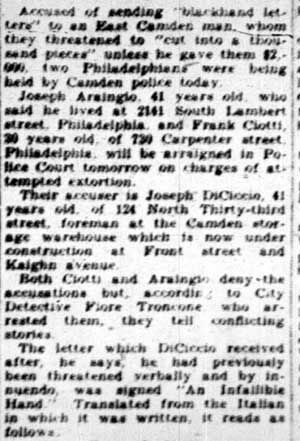 Camden Courier-Post, April 4, 1928 — Troncone clipping, part 2