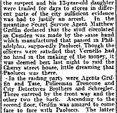 Philadelphia Inquirer, May 6, 1911 — Troncone clipping, part 3