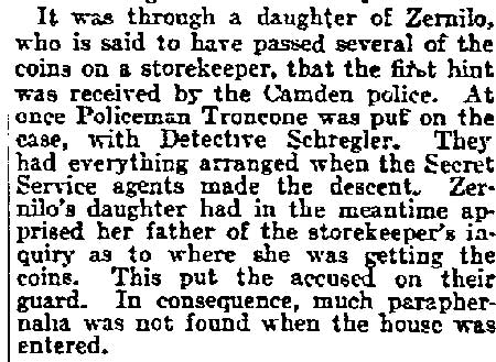 Philadelphia Inquirer, May 7, 1911 — Troncone clipping, part 2