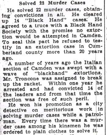 Camden Evening Courier, December 11, 1936 — Troncone obituary clipping, part 3