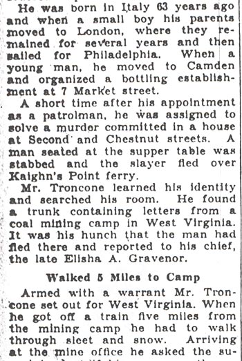 Camden Evening Courier, December 11, 1936 — Troncone obituary clipping, part 4