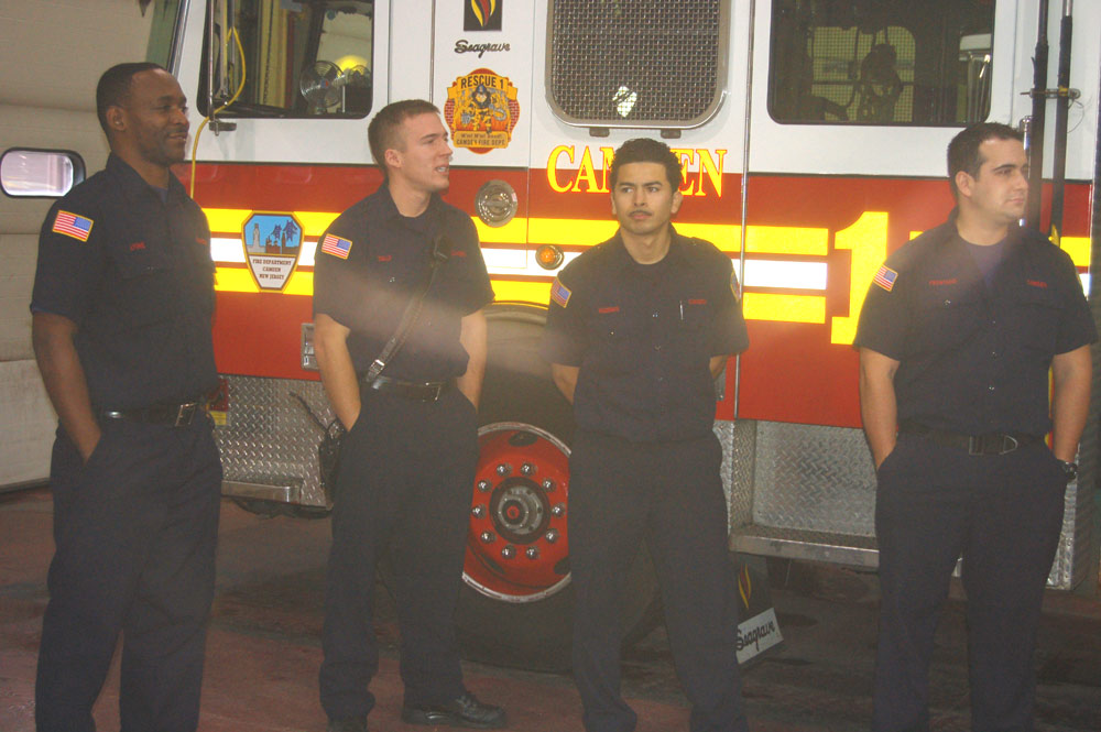Firefighter Lyons, Firefighter Tally, Firefighter Guzman, and Firefighter Frontado, December 9, 2007