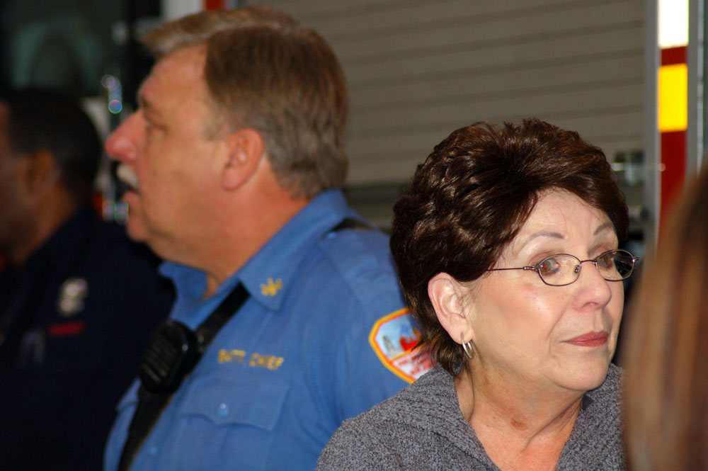 Battalion Chief Matyjasik and Dolores Tartaglia, December 9, 2007