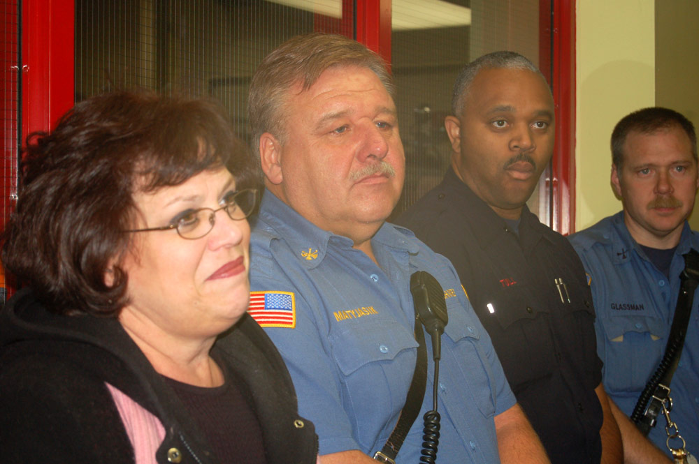Suzanne Tartaglia, Battalion Chief Matyjasik, Firefighter Tull, Captain Glassman, December 9, 2007