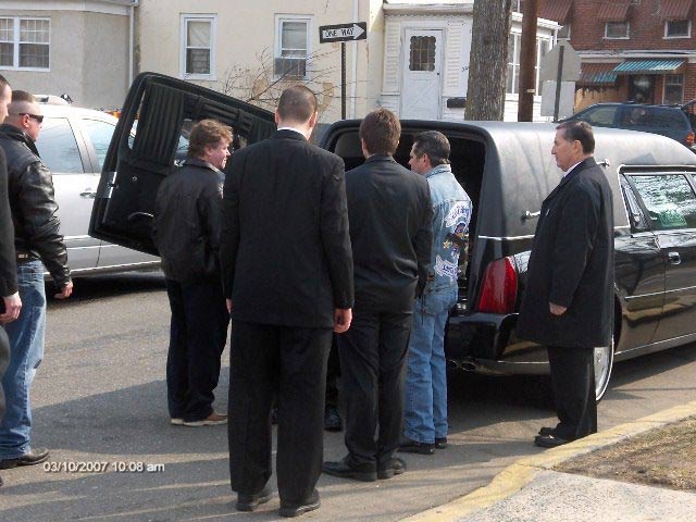 Terry's funeral at St. Joan of Arc Roman Catholic Church