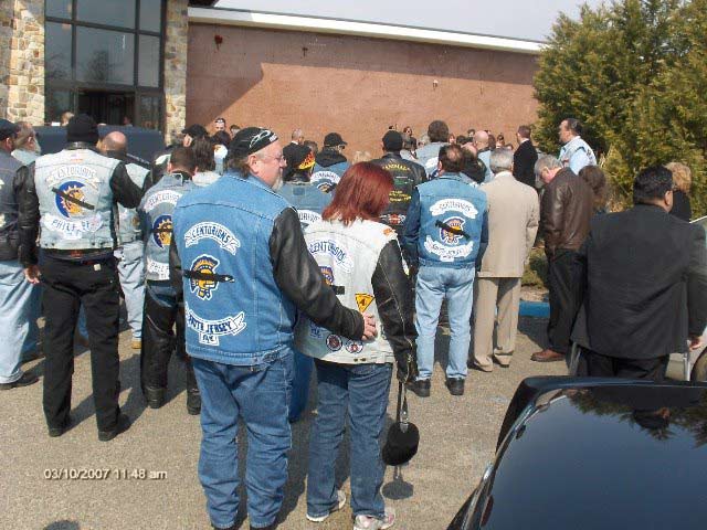 Terry's funeral, interment at New St. Mary's Cemetery, Bellmawr