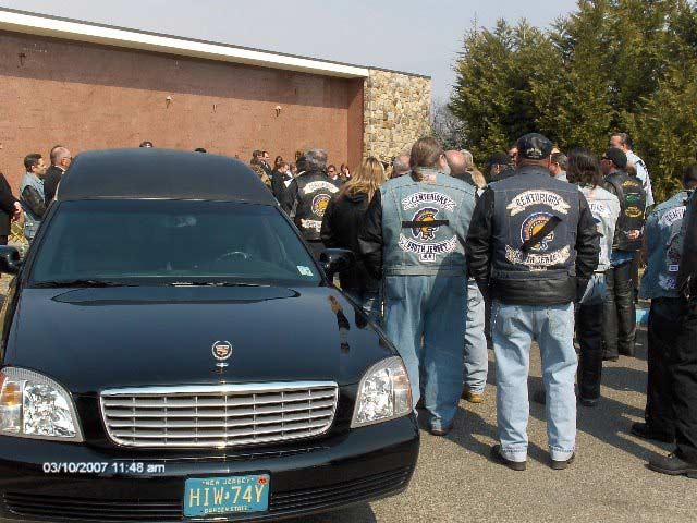 Terry's funeral, interment at New St. Mary's Cemetery, Bellmawr