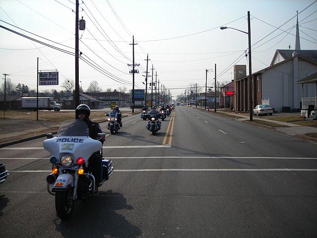 Terry's funeral procession, March 10, 2007