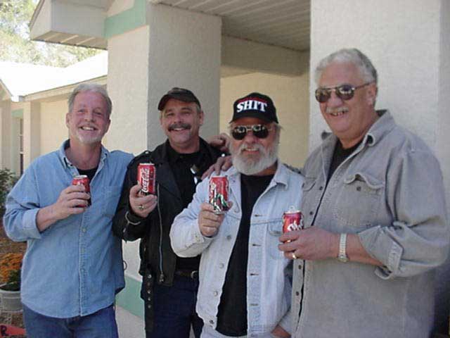 The Soda Guys — Terry, Ron, Ray and Bill at Larry's picnic