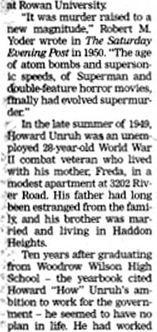 East Camden's 'Walk of Death' as Nation's First Mass Killing - Camden Courier-Post - August 22, 1999