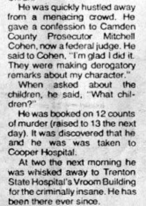 …He Left a Trail of Death - Camden Courier-Post - September 7, 1974