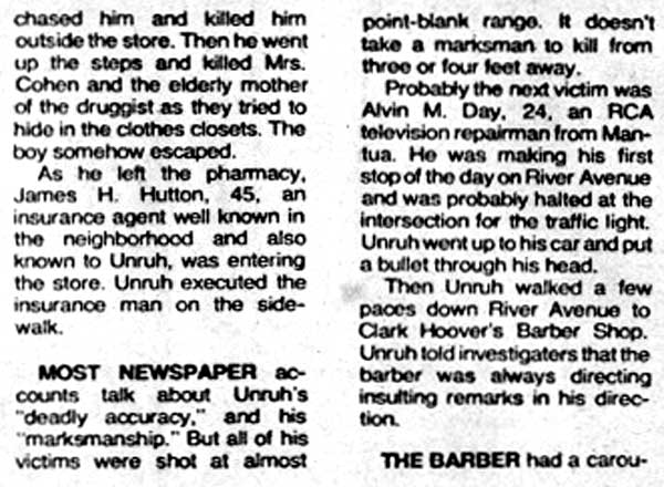 …He Left a Trail of Death - Camden Courier-Post - September 7, 1974