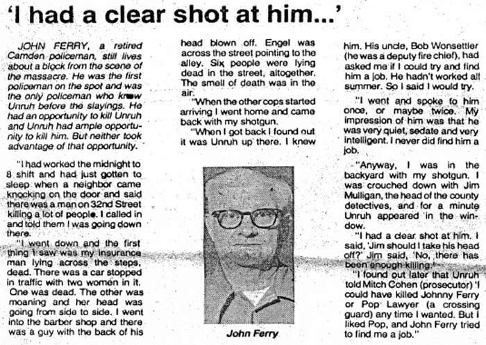 I had a clear shot at him… - Camden Courier-Post * September 7, 1974