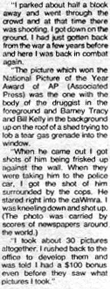 I was back in combat again. Camden Courier-Post - September 7, 1974
