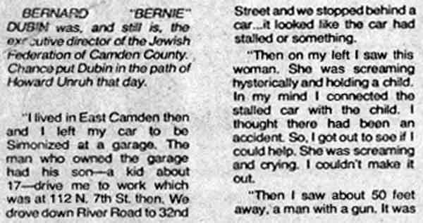 I saw Him Put His Hand Through the Window and Shoot - Camden Courier-Post - September 7, 1974