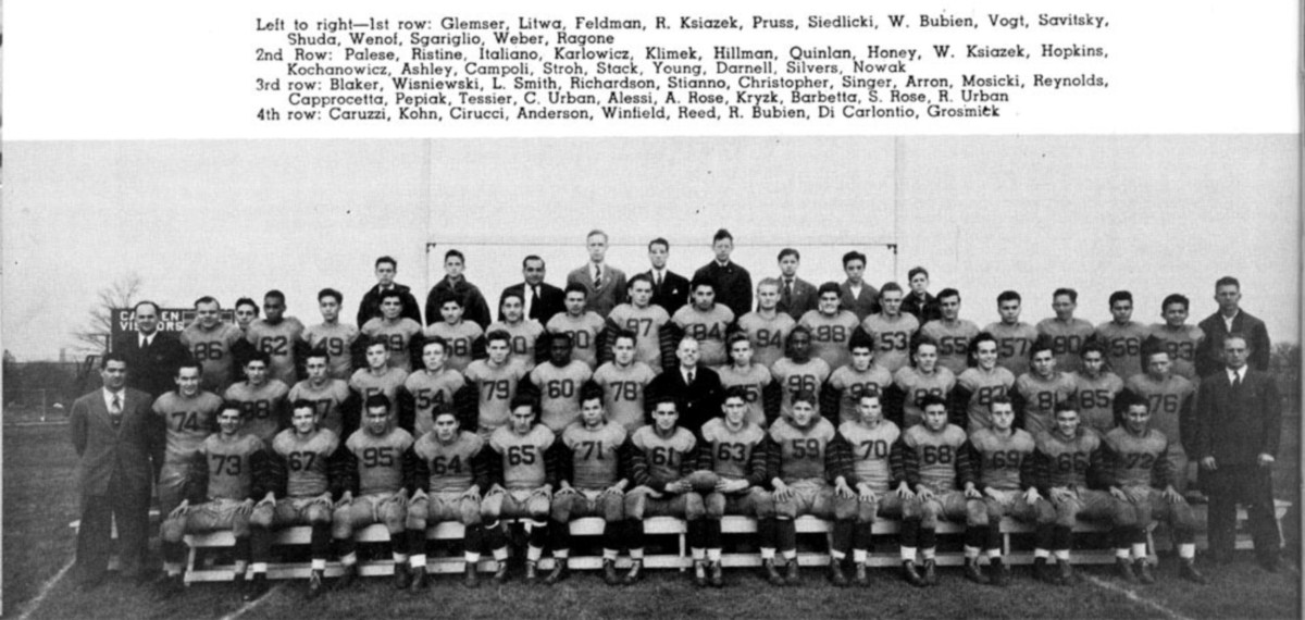 1942 Camden High School yearbook — football team page