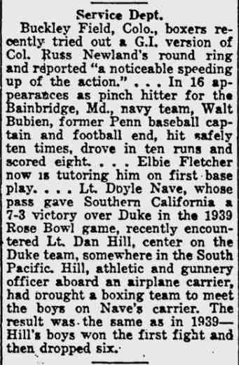 Service Dept. — Lawrence Kansas Journal-World, July 4, 1944