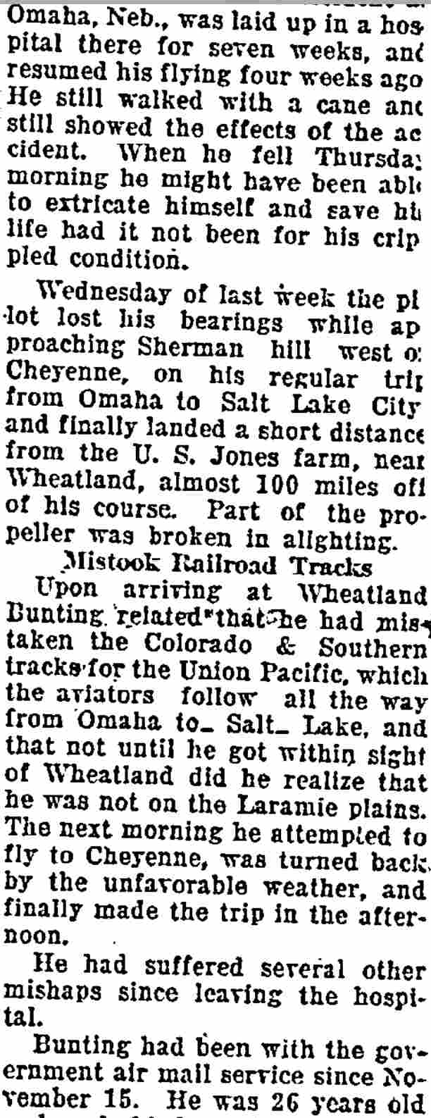 Wyoming State Tribune, May 5, 1921, column 2