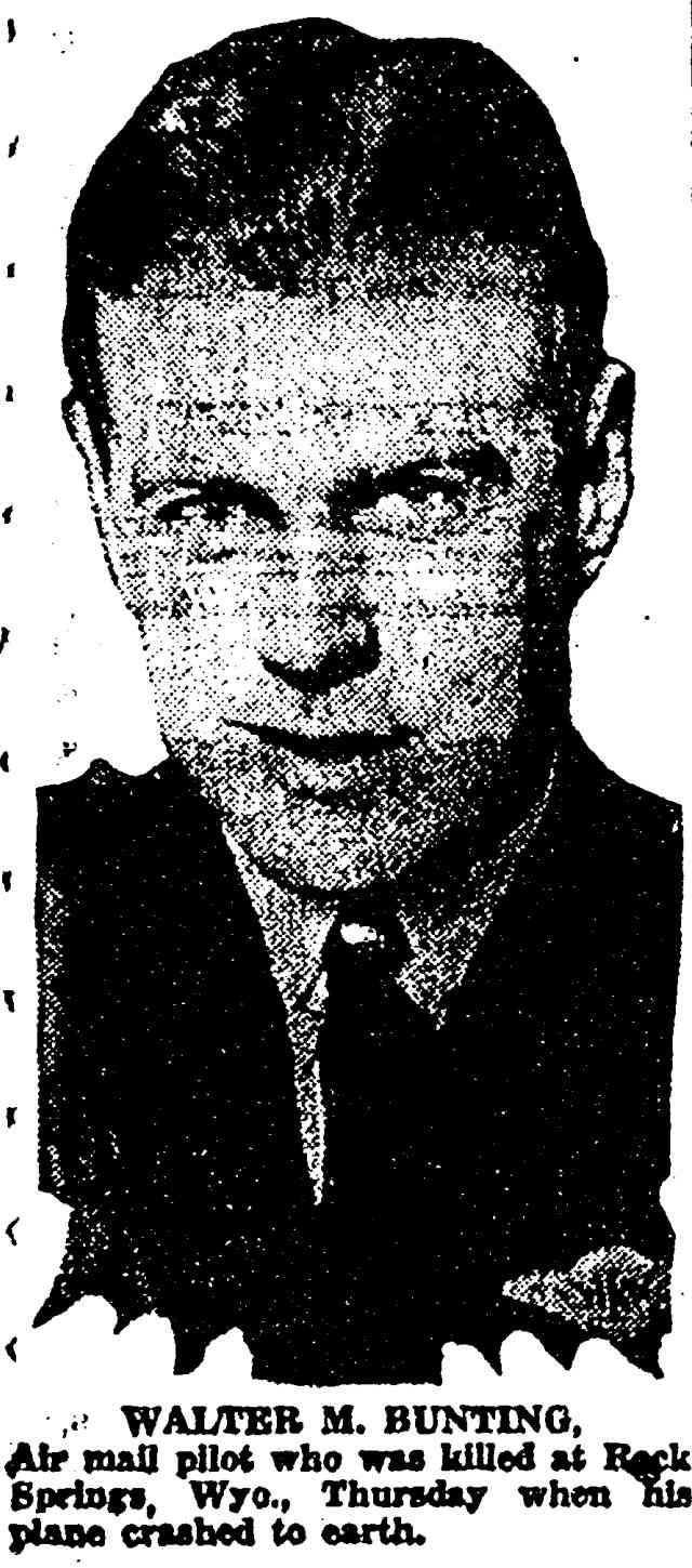 Walter M. Bunting — portrait, Denver Post, May 6, 1921