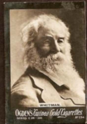 Ogden's Guinea Gold Cigarettes featuring Walt Whitman