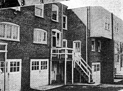 Rear of North 32nd Street rowhomes, April 1925