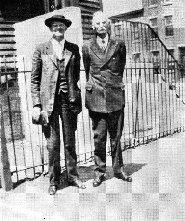 Rev. Ralph Champening (right) and Mr. John Roles, both very active at Wiley Mission