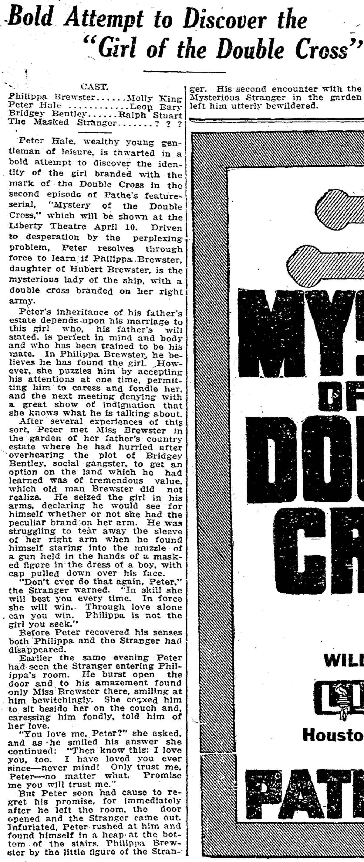 Houston Chronicle, April 8, 1917