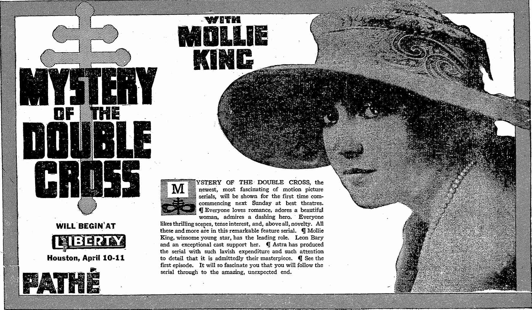 Houston Chronicle, April 8, 1917 — portrait