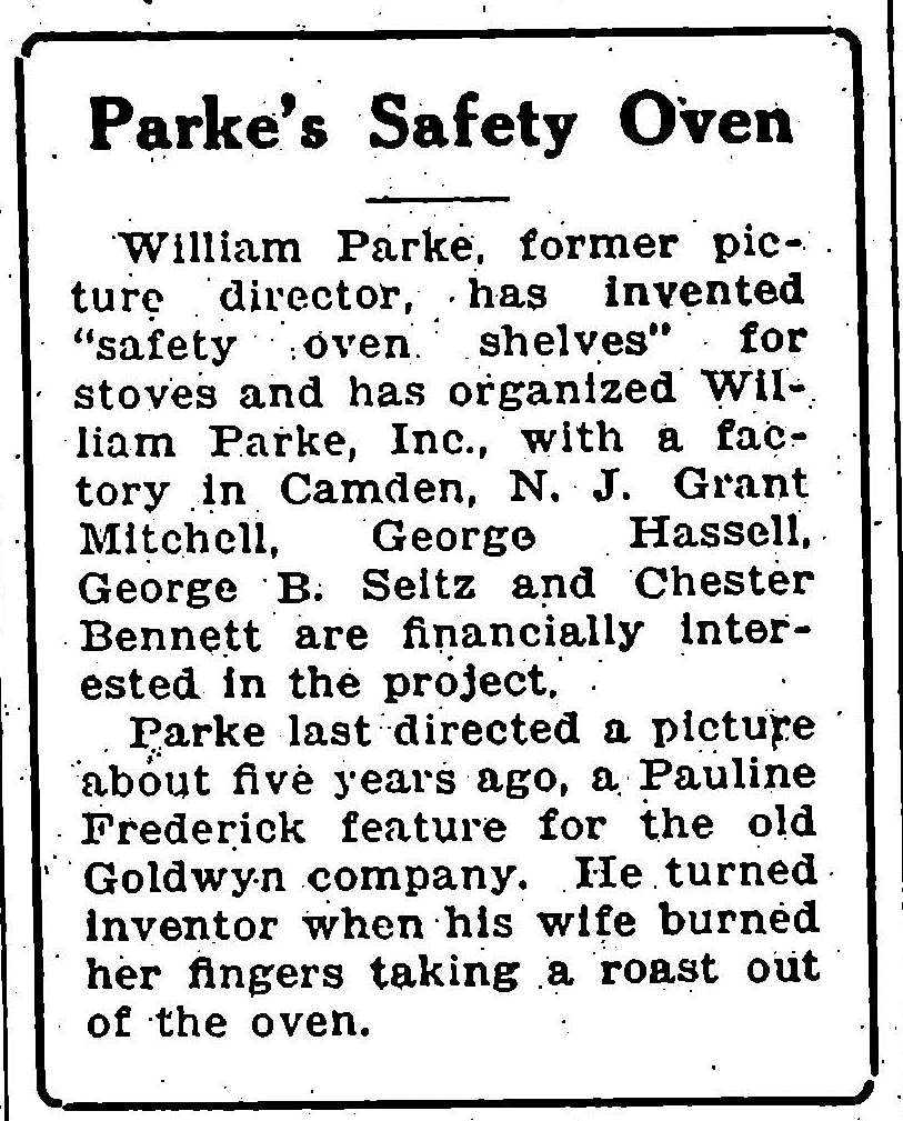 Variety, October 3, 1928 — William Parke Inc., Grant Mitchell, George Hassell, George B. Seitz, Chester Bennett