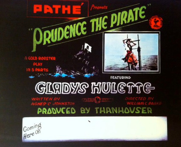 Prudence the Pirate glass slide