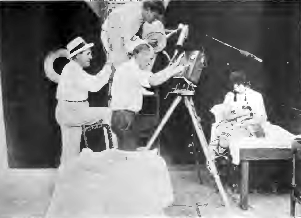 Behind-the-scenes photo from Prudence the Pirate — the man in the hat may be William Parke