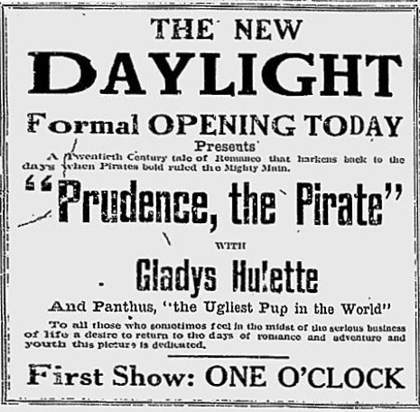 Prudence the Pirate advertisement, Saskatoon, Saskatchewan