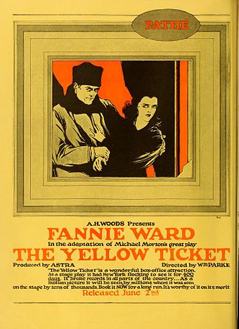 The Yellow Ticket (1918) lobby card