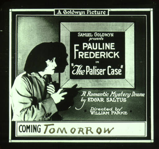 The Paliser Case (1920) lantern slide