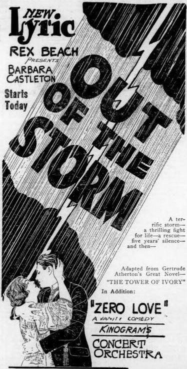 Out of the Storm (1920) advertisement, part 2
