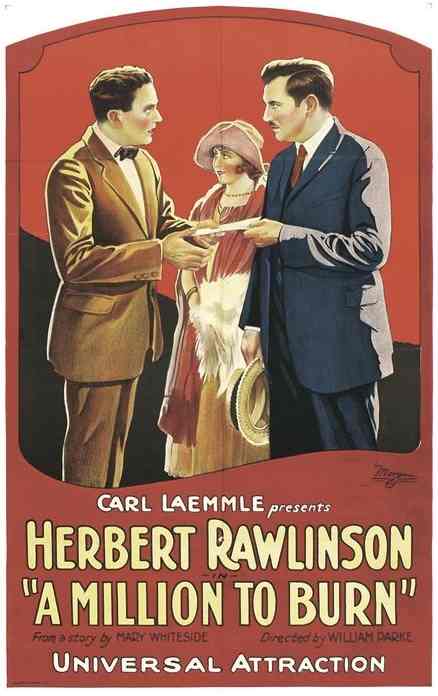 A Million to Burn (1923) lobby card