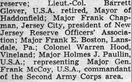 Hotel Walt Whitman event, February 26, 1938