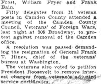 Memorial service, Camden Convention Hall, April 1933 (continued)