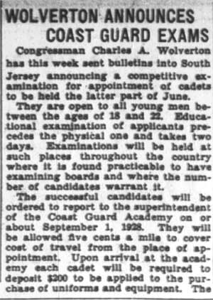 Camden Courier-Post, February 10, 1928 (clipping 1)
