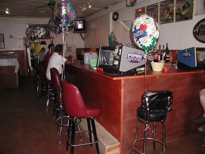 New bar at Memorial Post 274, debuted August 23, 2003