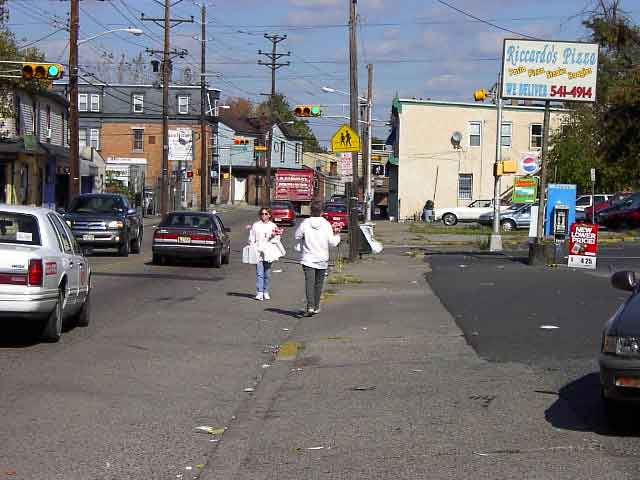 Looking north on River Avenue from 25th Street, Fall 2003