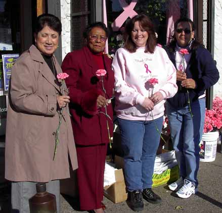 Mayor Faison and staff Think Pink, October 24, 2003