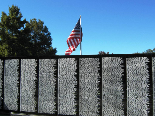 The Moving Wall, traveling replica of the Vietnam War Memorial, at Cherry Hill Post 372, April 16-19, 2009